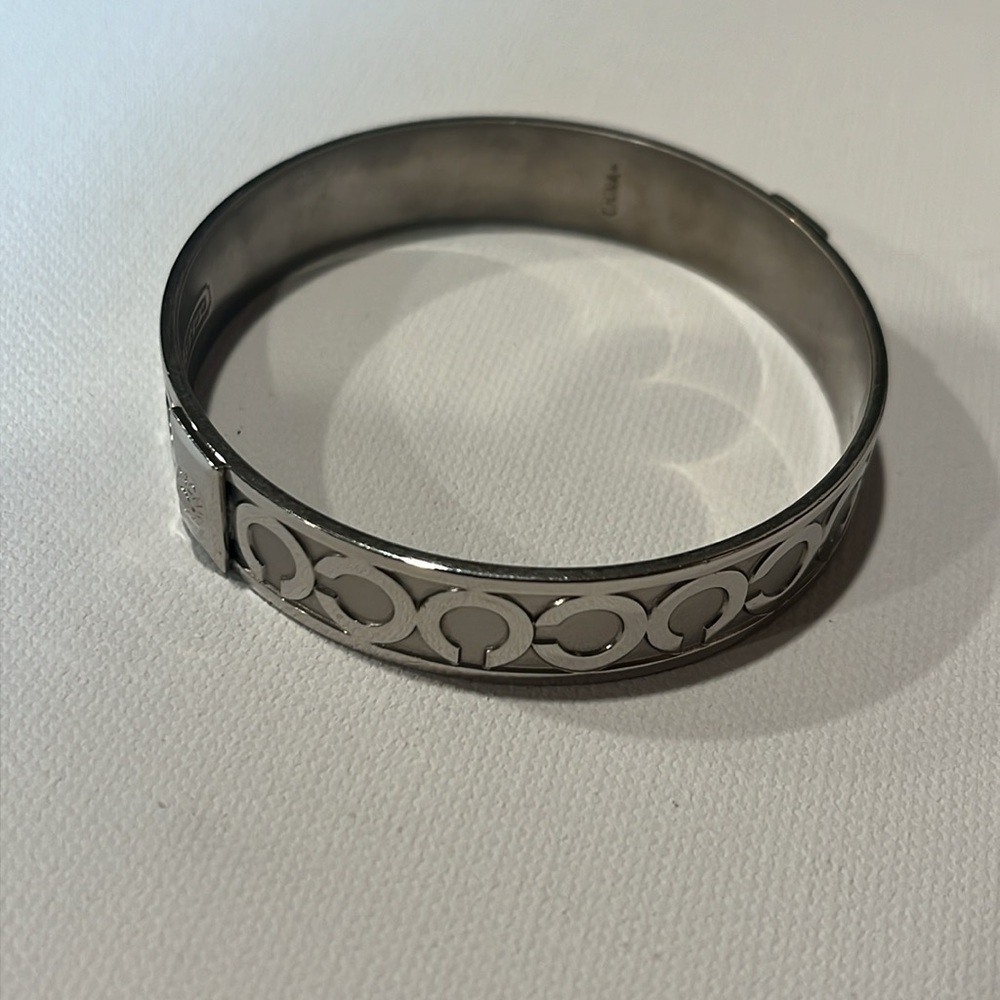 Authentic Coach Silver Logo Bracelets - image 3
